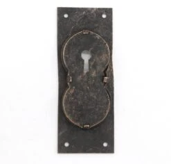 Antique 5.125 In. Cast Iron Aesthetic Recessed Pocket Door Plate 12 Antique 5.125 In. Cast Iron Aesthetic Recessed Pocket Door Plate -OGT Sale Store q284676 05