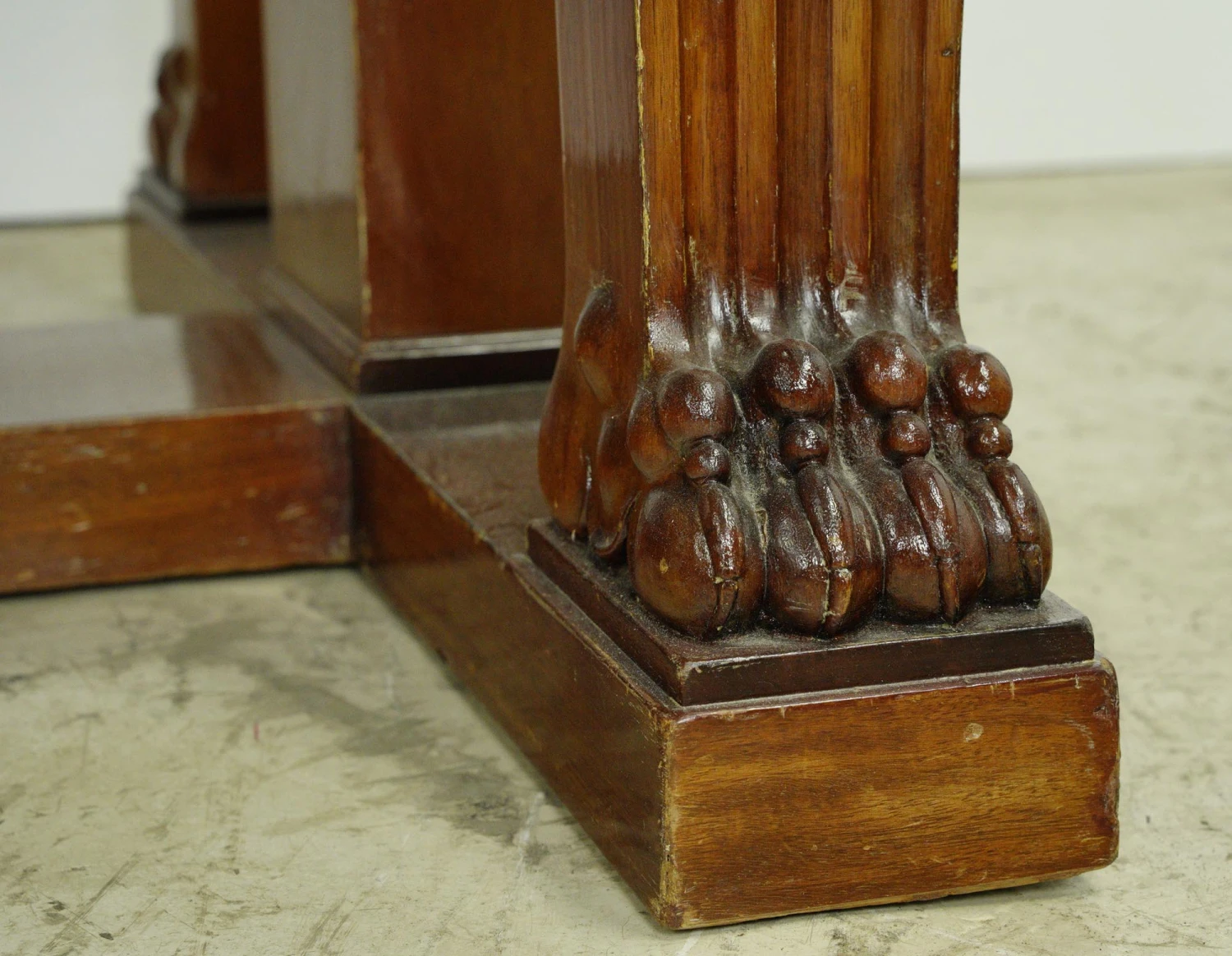 Antique French Empire Mahogany Gilt Bronze Gentleman’s Desk 12 Antique French Empire Mahogany Gilt Bronze Gentleman’s Desk - Image 10