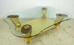 Art Deco Colombostile Il Gusto Dei Principi Glass Top Gold Coffee Table 23 Art Deco Colombostile Il Gusto Dei Principi Glass Top Gold Coffee Table -OGT Sale Store q284746 09