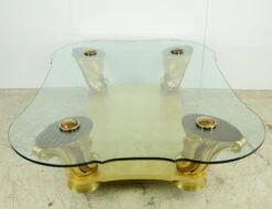 Art Deco Colombostile Il Gusto Dei Principi Glass Top Gold Coffee Table 26 Art Deco Colombostile Il Gusto Dei Principi Glass Top Gold Coffee Table -OGT Sale Store q284746 12