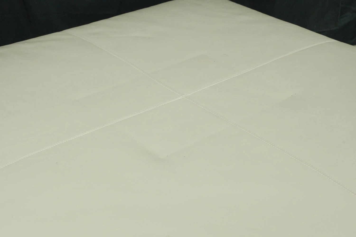 Contemporary White Leather Square Maxalto Italian Apta Ottoman 7 Contemporary White Leather Square Maxalto Italian Apta Ottoman - Image 5