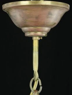 Traditional 3 Arm Brass & Glass Hexagonal Lantern Pendant Light 21 Traditional 3 Arm Brass & Glass Hexagonal Lantern Pendant Light -OGT Sale Store q284793 09