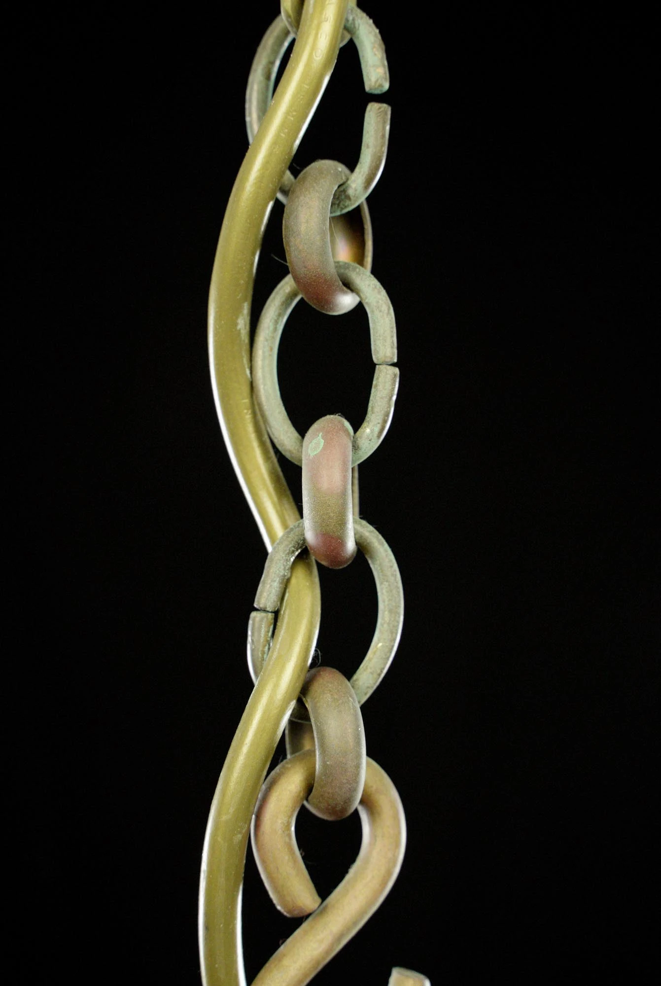 Traditional 3 Light Brass & Glass Hexagonal Lantern Pendant Light 9 Traditional 3 Light Brass & Glass Hexagonal Lantern Pendant Light - Image 7