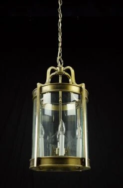 French Brass & Glass 4 Light Round Lantern Pendant Light 23 French Brass & Glass 4 Light Round Lantern Pendant Light -OGT Sale Store q284796 10