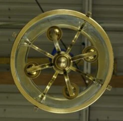 French Brass & Glass 4 Light Round Lantern Pendant Light 25 French Brass & Glass 4 Light Round Lantern Pendant Light -OGT Sale Store q284796 12