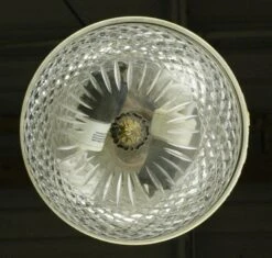Antique Glass 8.75 In. Brass & Steel Flush Mount Light 13 Antique Glass 8.75 In. Brass & Steel Flush Mount Light -OGT Sale Store q284869 05