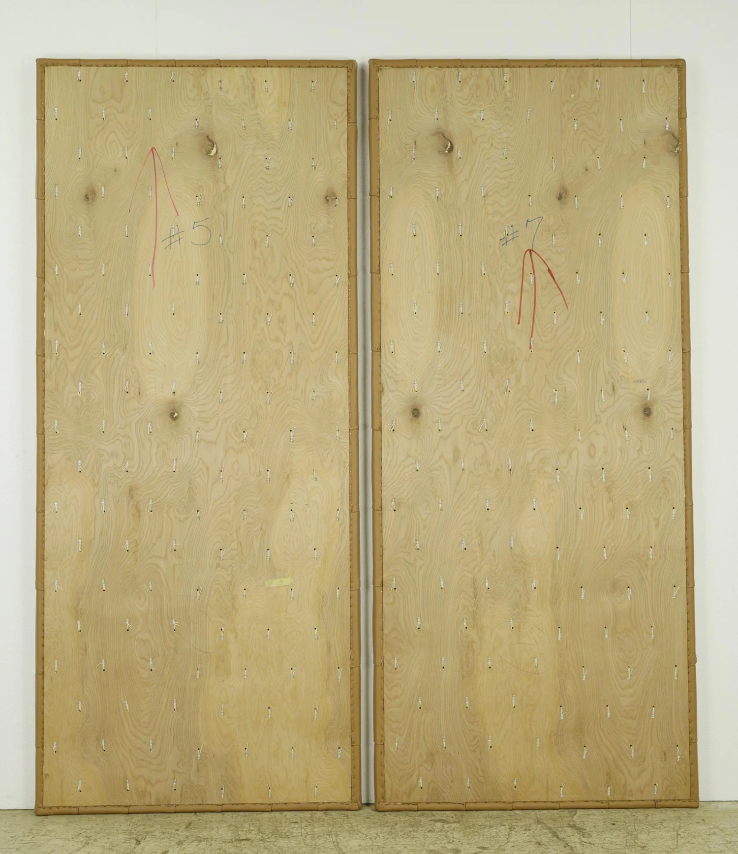 Pair Of Soundproof Tan Faux Leather Wall Panels 74.25 X 31.75 9 Pair Of Soundproof Tan Faux Leather Wall Panels 74.25 X 31.75 - Image 7