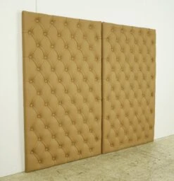 Pair Of Soundproof Tan Faux Leather Wall Panels 48.125 X 28.75 16 Pair Of Soundproof Tan Faux Leather Wall Panels 48.125 X 28.75 -OGT Sale Store q284890 05