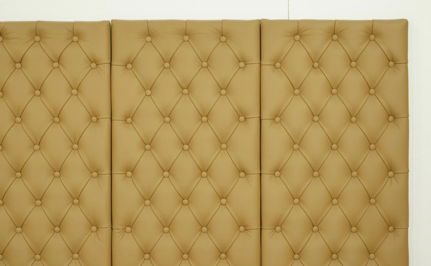 Set Of 4 Soundproof Tan Faux Leather Wall Panels 48.125 X 19.5 7 Set Of 4 Soundproof Tan Faux Leather Wall Panels 48.125 X 19.5 - Image 5