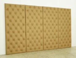 Set Of 4 Soundproof Tan Faux Leather Wall Panels 48.125 X 19.5 23 Set Of 4 Soundproof Tan Faux Leather Wall Panels 48.125 X 19.5 -OGT Sale Store q284891 08