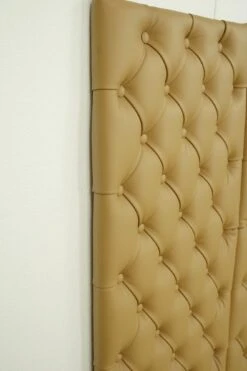 Set Of 4 Soundproof Tan Faux Leather Wall Panels 48.125 X 19.5 24 Set Of 4 Soundproof Tan Faux Leather Wall Panels 48.125 X 19.5 -OGT Sale Store q284891 09