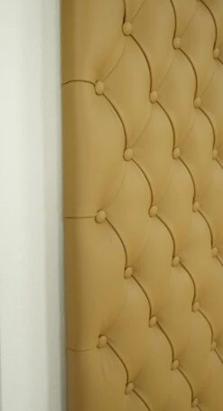 Pair Of Soundproof Tan Faux Leather Wall Panels 74.125 X 19.25 18 Pair Of Soundproof Tan Faux Leather Wall Panels 74.125 X 19.25 -OGT Sale Store q284893 05