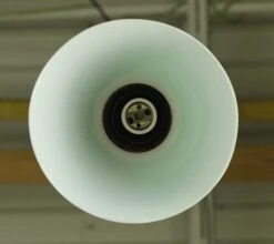 Rewired Green Glass Shade Brass Chain Pendant Light 22 Rewired Green Glass Shade Brass Chain Pendant Light -OGT Sale Store q284914 10