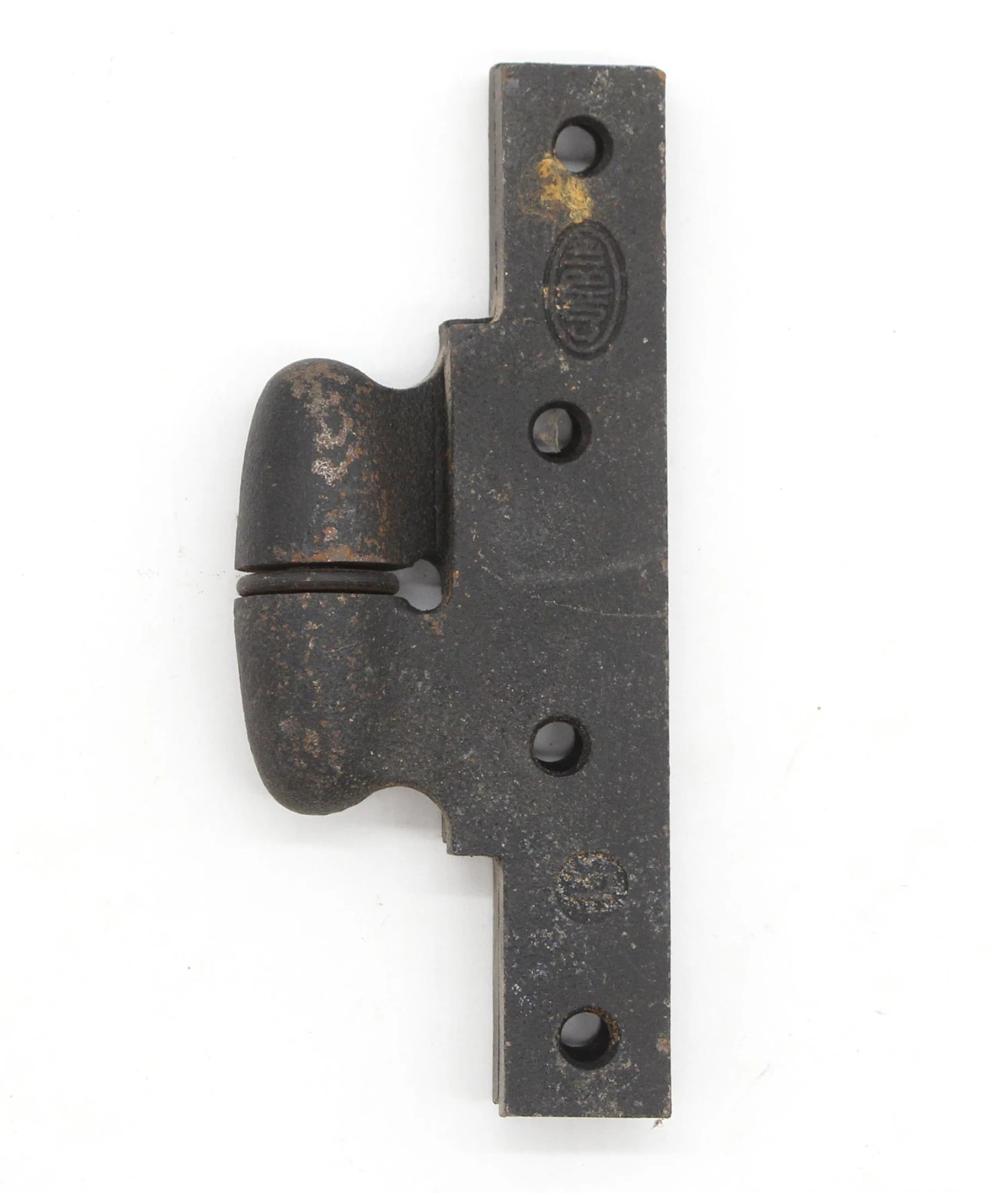 Vintage 5 X 3.25 Corbin Black Cast Iron Left Olive Door Hinge 6 Vintage 5 X 3.25 Corbin Black Cast Iron Left Olive Door Hinge - Image 4