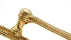 French Gold Plated Brass Dummy Lever Door Handle Set -OGT Sale Store q285017 05