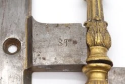 Pair Of Antique 9.875 X 6 Ornate Brass Steel Olive Door Hinges 12 Pair Of Antique 9.875 X 6 Ornate Brass Steel Olive Door Hinges -OGT Sale Store q285035 04