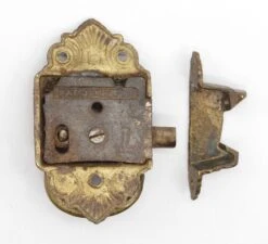 Antique Bronze Victorian Left Hand Ice Box Latch 14 Antique Bronze Victorian Left Hand Ice Box Latch -OGT Sale Store q285044 06
