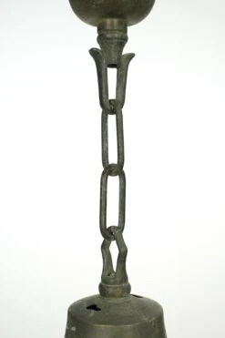 Vintage Tan Glass Globe Bronze Chain Pendant Light -OGT Sale Store q285055 07