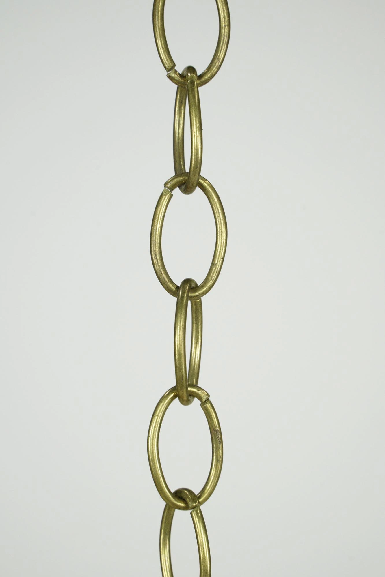 Vintage Greek Key Amber Glass & Steel Chain Pendant Light 7 Vintage Greek Key Amber Glass & Steel Chain Pendant Light - Image 5