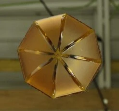 Vintage Greek Key Amber Glass & Steel Chain Pendant Light 21 Vintage Greek Key Amber Glass & Steel Chain Pendant Light -OGT Sale Store q285063 10