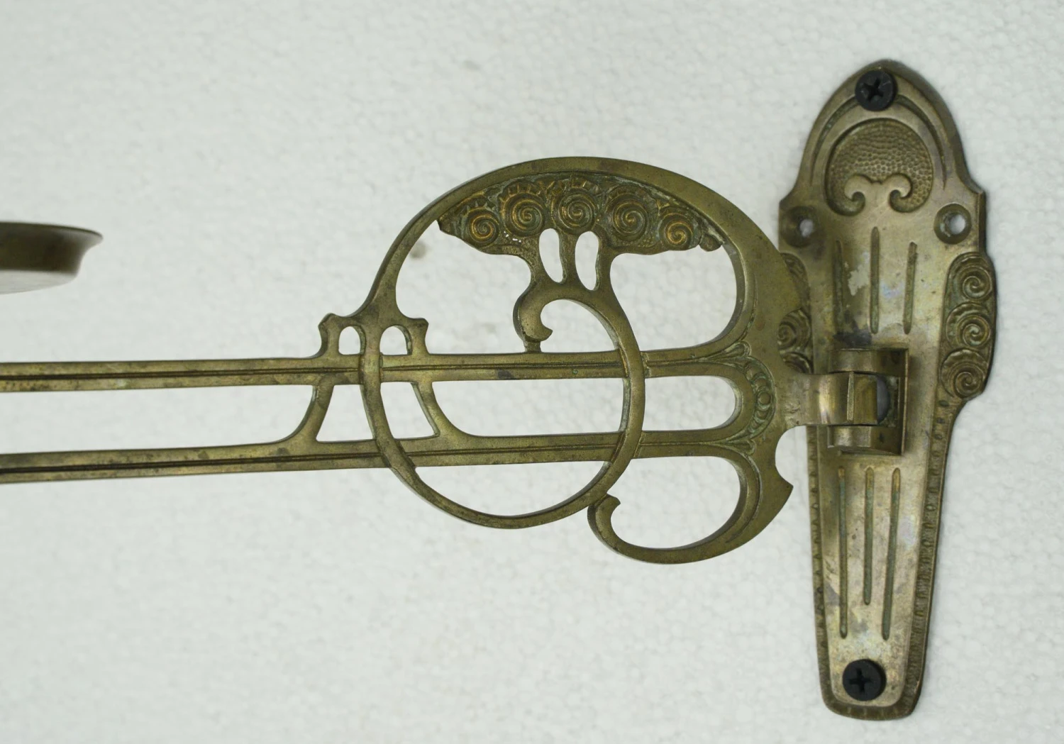 Pair Of Antique Art Nouveau Candle Holder Piano Sconces 8 Pair Of Antique Art Nouveau Candle Holder Piano Sconces - Image 6