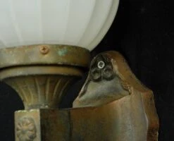 Traditional Bronze & White Glass Globe Wall Sconce 22 Traditional Bronze & White Glass Globe Wall Sconce -OGT Sale Store q285072 10