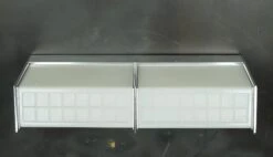 Mid Century Aluminum Squares Glass Bathroom Wall Sconce 18 Mid Century Aluminum Squares Glass Bathroom Wall Sconce -OGT Sale Store q285073 08