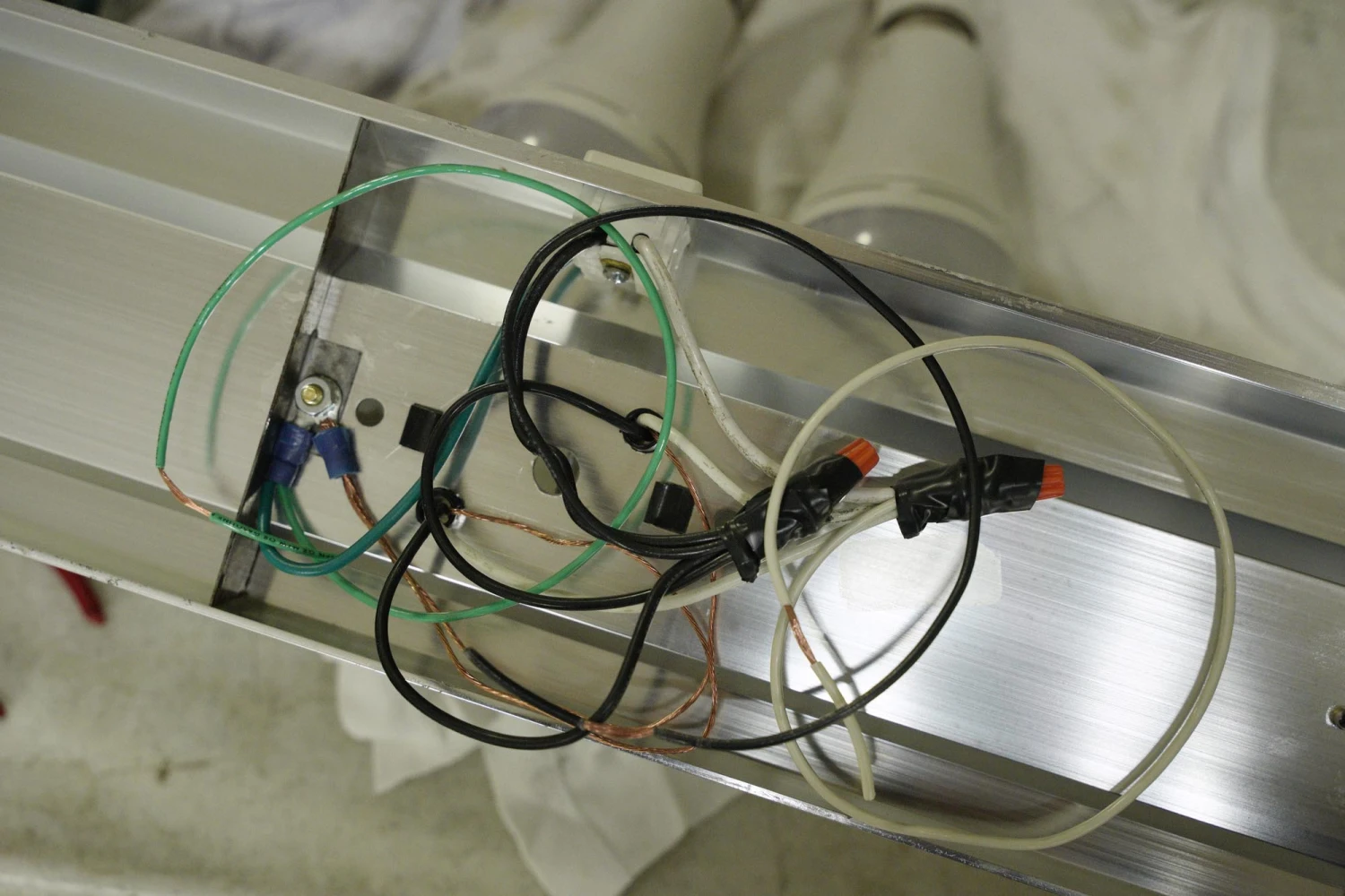 Mid Century Aluminum Squares Glass Bathroom Wall Sconce 11 Mid Century Aluminum Squares Glass Bathroom Wall Sconce - Image 9