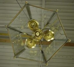 Vintage Traditional Brass Clear Glass Lantern Pendant Light 27 Vintage Traditional Brass Clear Glass Lantern Pendant Light -OGT Sale Store q285075 13