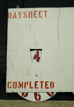 Handmade 3 Digit White & Red Plywood Tracker Sign 15 Handmade 3 Digit White & Red Plywood Tracker Sign -OGT Sale Store q285084 04