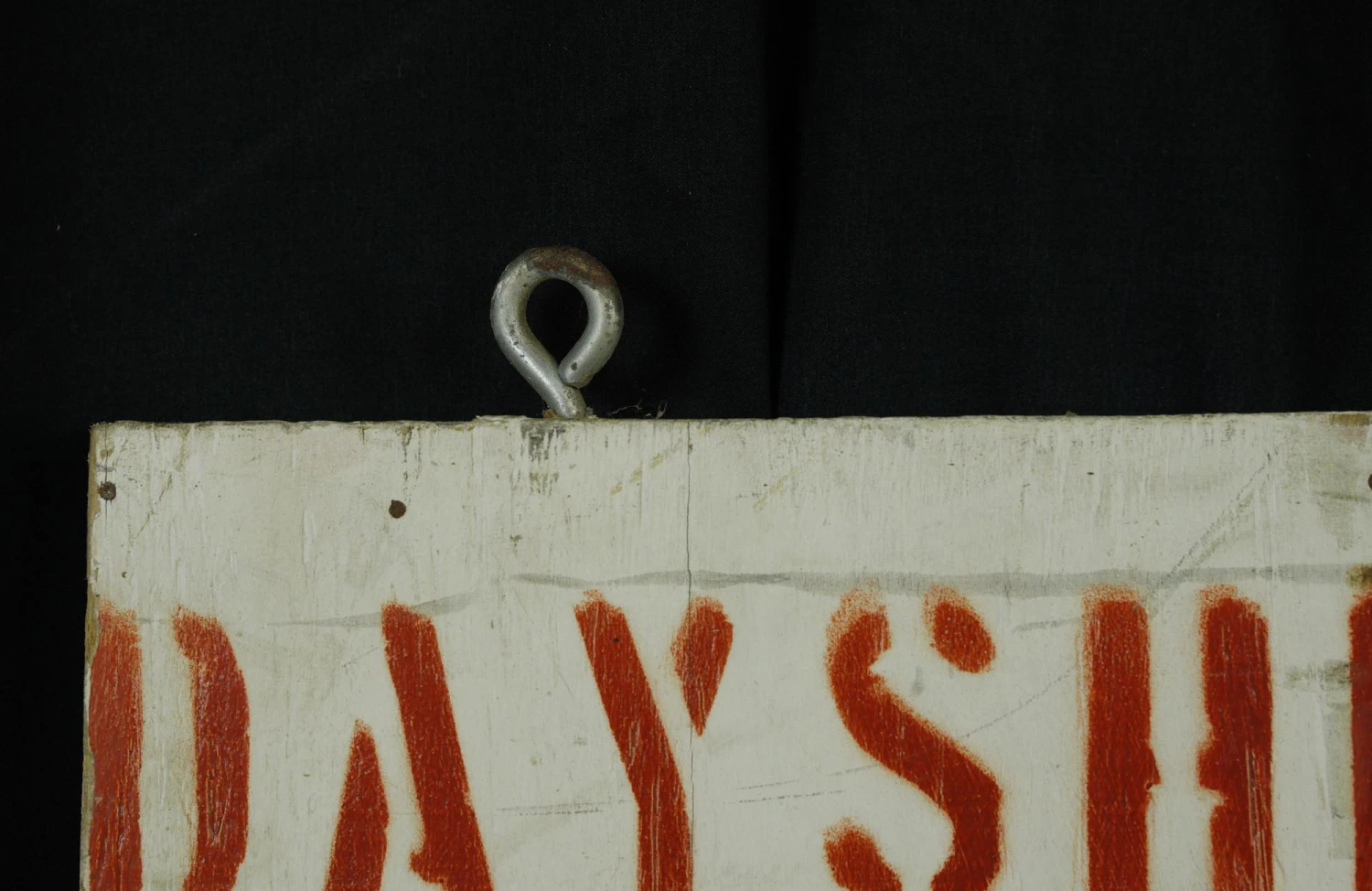 Handmade 3 Digit White & Red Plywood Tracker Sign 9 Handmade 3 Digit White & Red Plywood Tracker Sign - Image 7