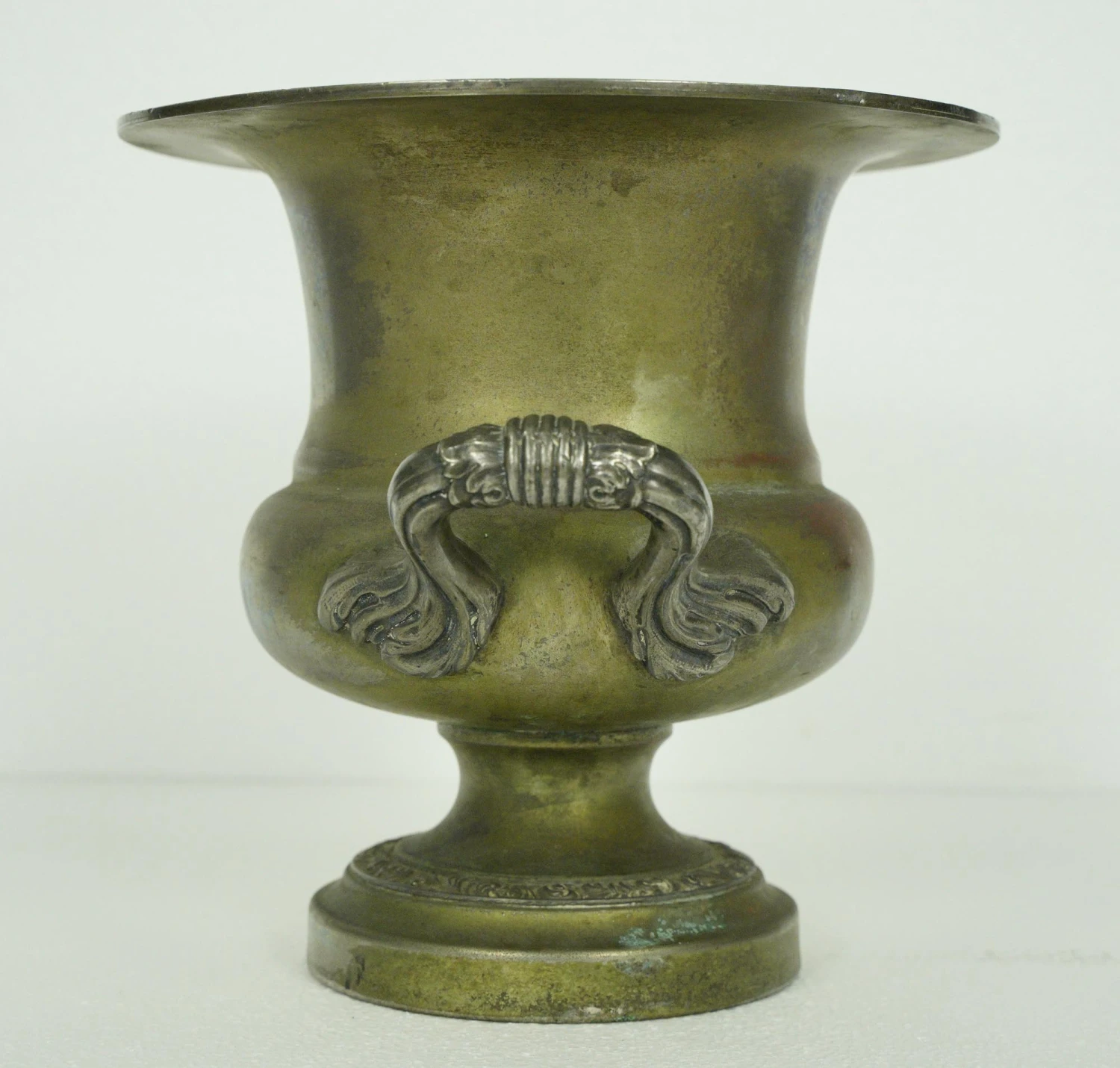 Silver Plated Copper Urn With Ornate Handles 7 Silver Plated Copper Urn With Ornate Handles - Image 5