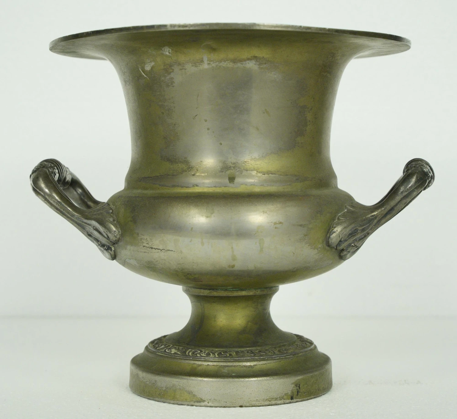 Silver Plated Copper Urn With Ornate Handles 9 Silver Plated Copper Urn With Ornate Handles - Image 7