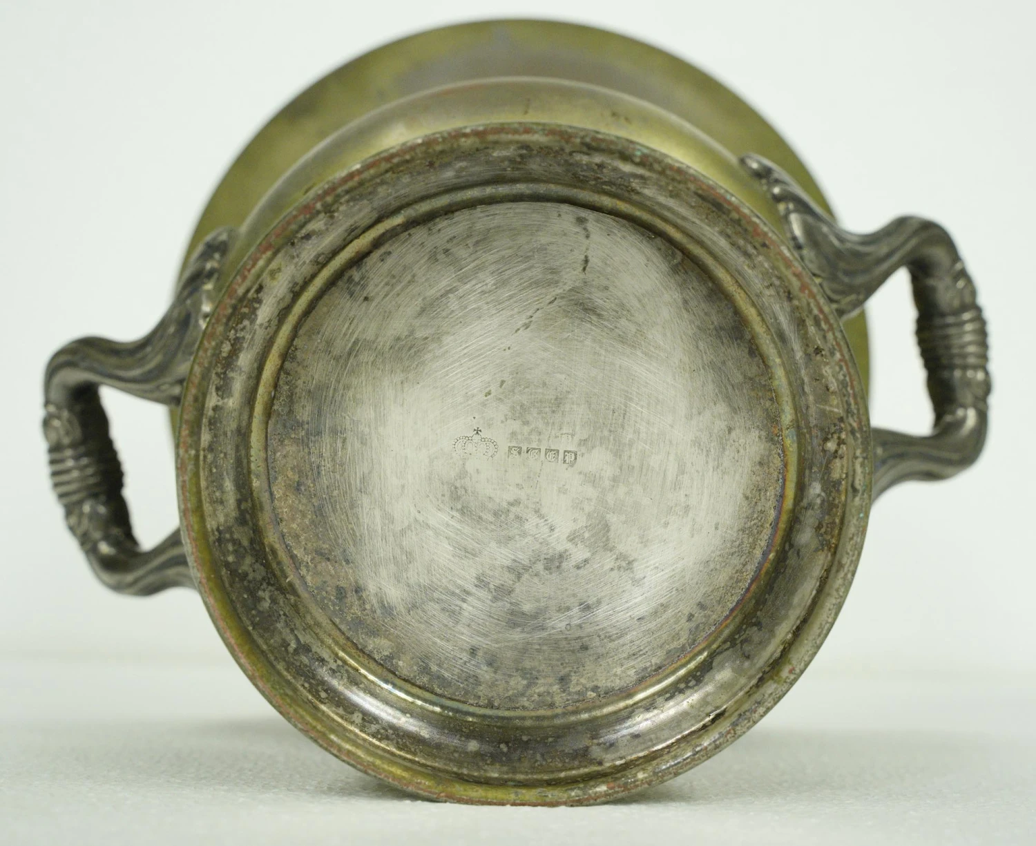 Silver Plated Copper Urn With Ornate Handles 13 Silver Plated Copper Urn With Ornate Handles - Image 11