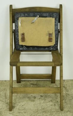 Pair Of Vintage Pine Black Vinyl Seat Folding Chairs 30 Pair Of Vintage Pine Black Vinyl Seat Folding Chairs -OGT Sale Store q285133 14