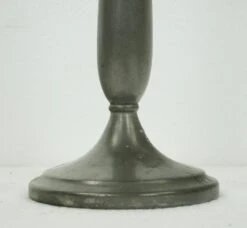 Pair Of Traditional Tall Pewter Candle Holders -OGT Sale Store q285139 04