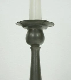 Pair Of Traditional Tall Pewter Candle Holders -OGT Sale Store q285139 05