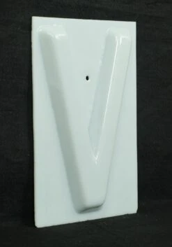 The Albee Theater 10.75 In. White Glass V Letter 13 The Albee Theater 10.75 In. White Glass V Letter -OGT Sale Store q285151 04