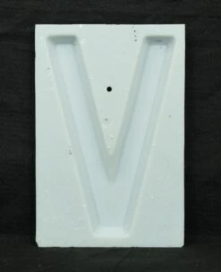 The Albee Theater 10.75 In. White Glass V Letter 15 The Albee Theater 10.75 In. White Glass V Letter -OGT Sale Store q285151 06