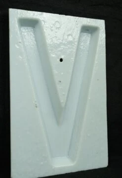 The Albee Theater 10.75 In. White Glass V Letter 16 The Albee Theater 10.75 In. White Glass V Letter -OGT Sale Store q285151 07