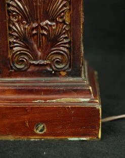 Vintage Ball Shaped Milk Glass Globe Steel Wood Table Lamp 20 Vintage Ball Shaped Milk Glass Globe Steel Wood Table Lamp -OGT Sale Store q285152 07