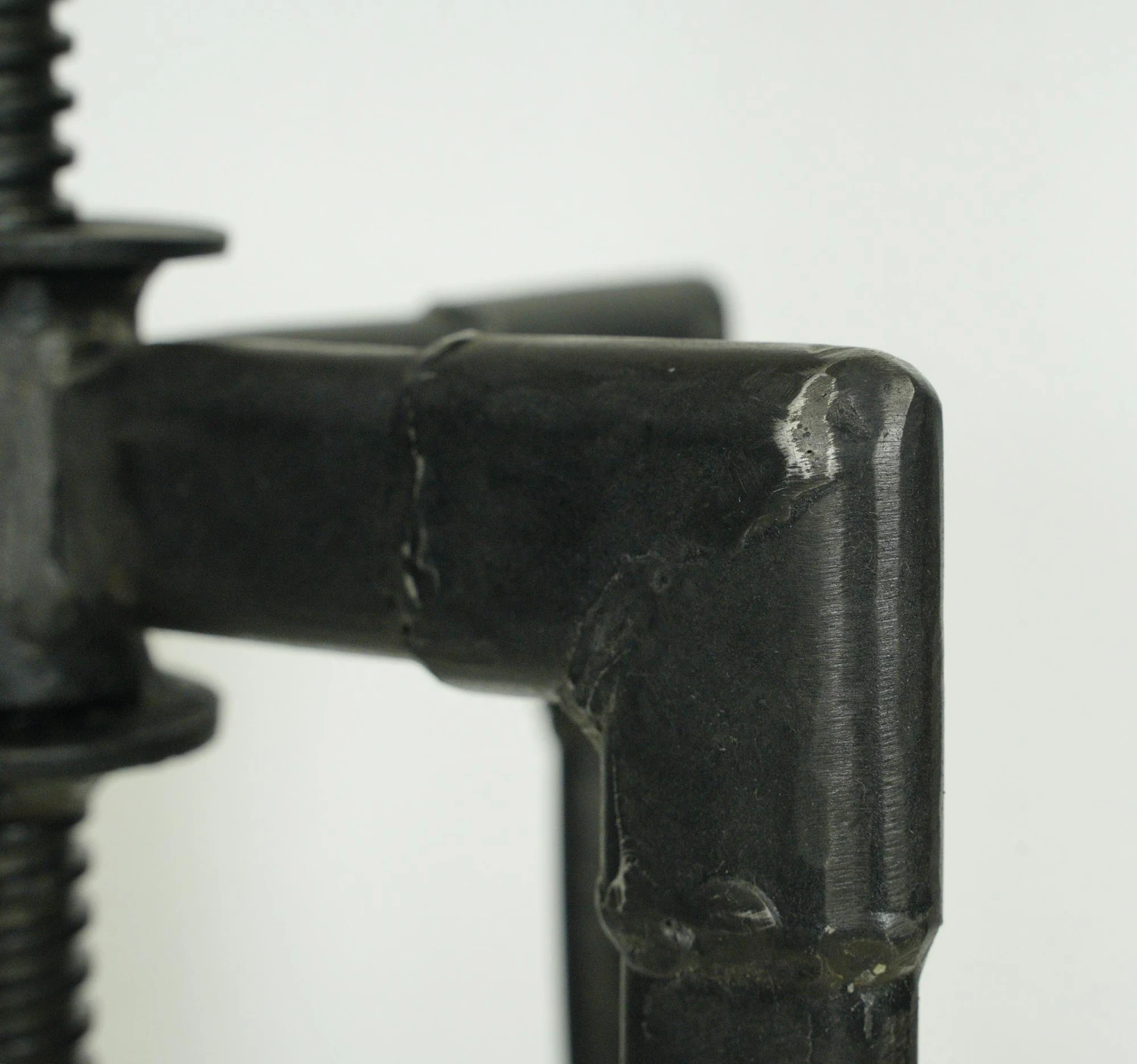 Vintage Adjustable Steel & Teak Wood Bar Stool 9 Vintage Adjustable Steel & Teak Wood Bar Stool - Image 7