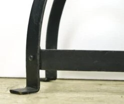 Industrial Adjustable Black Steel Teak Seat Counter Stool 13 Industrial Adjustable Black Steel Teak Seat Counter Stool -OGT Sale Store q285173 04