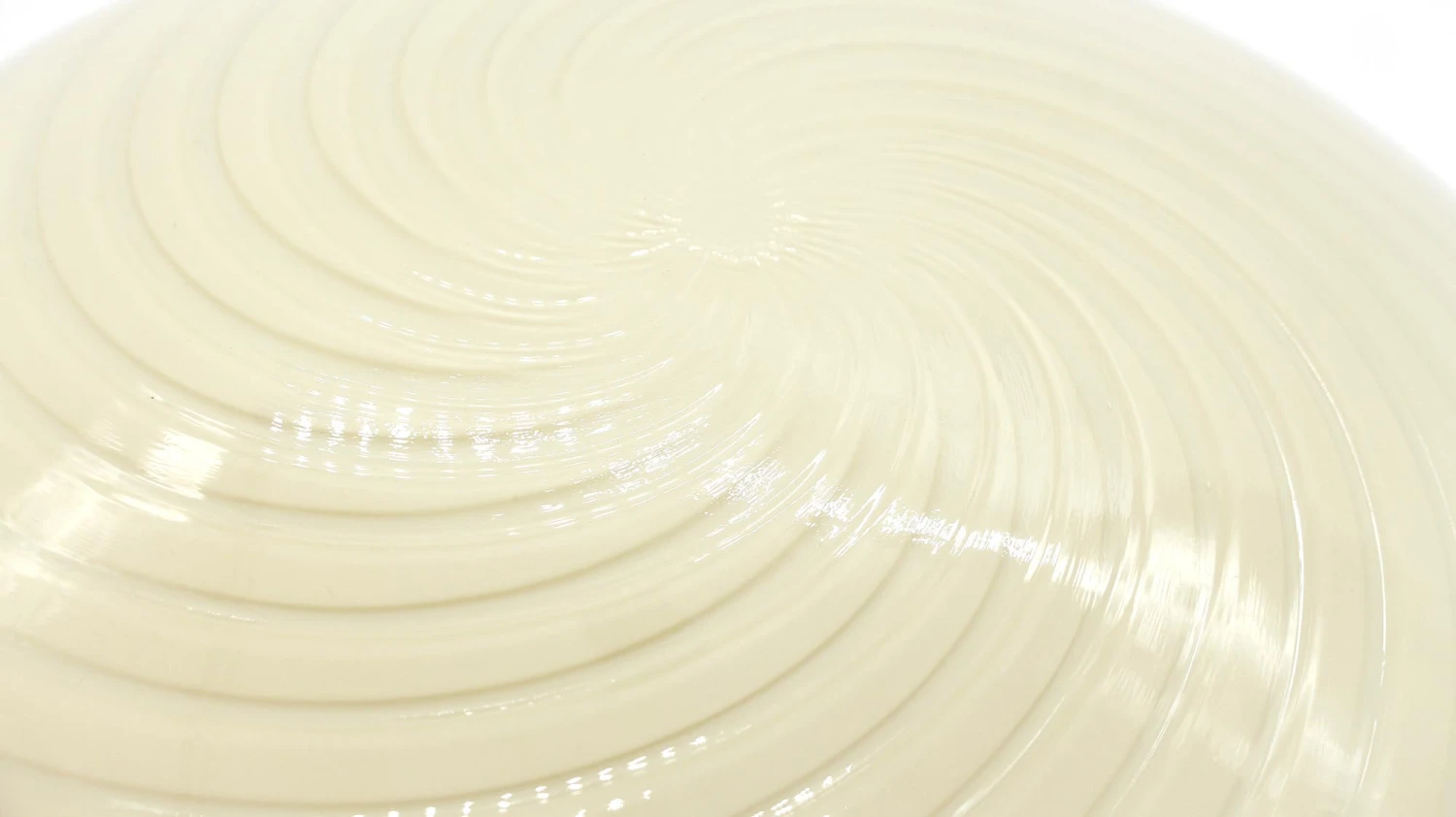 1980s Vetri Murano Cream Swirl Glass & Steel Flush Mount Light 6 1980s Vetri Murano Cream Swirl Glass & Steel Flush Mount Light - Image 4