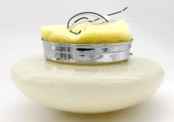 1980s Vetri Murano Cream Swirl Glass & Steel Flush Mount Light 16 1980s Vetri Murano Cream Swirl Glass & Steel Flush Mount Light -OGT Sale Store q285286 06