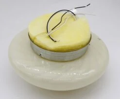 1980s Vetri Murano Cream Swirl Glass & Steel Flush Mount Light 19 1980s Vetri Murano Cream Swirl Glass & Steel Flush Mount Light -OGT Sale Store q285286 09