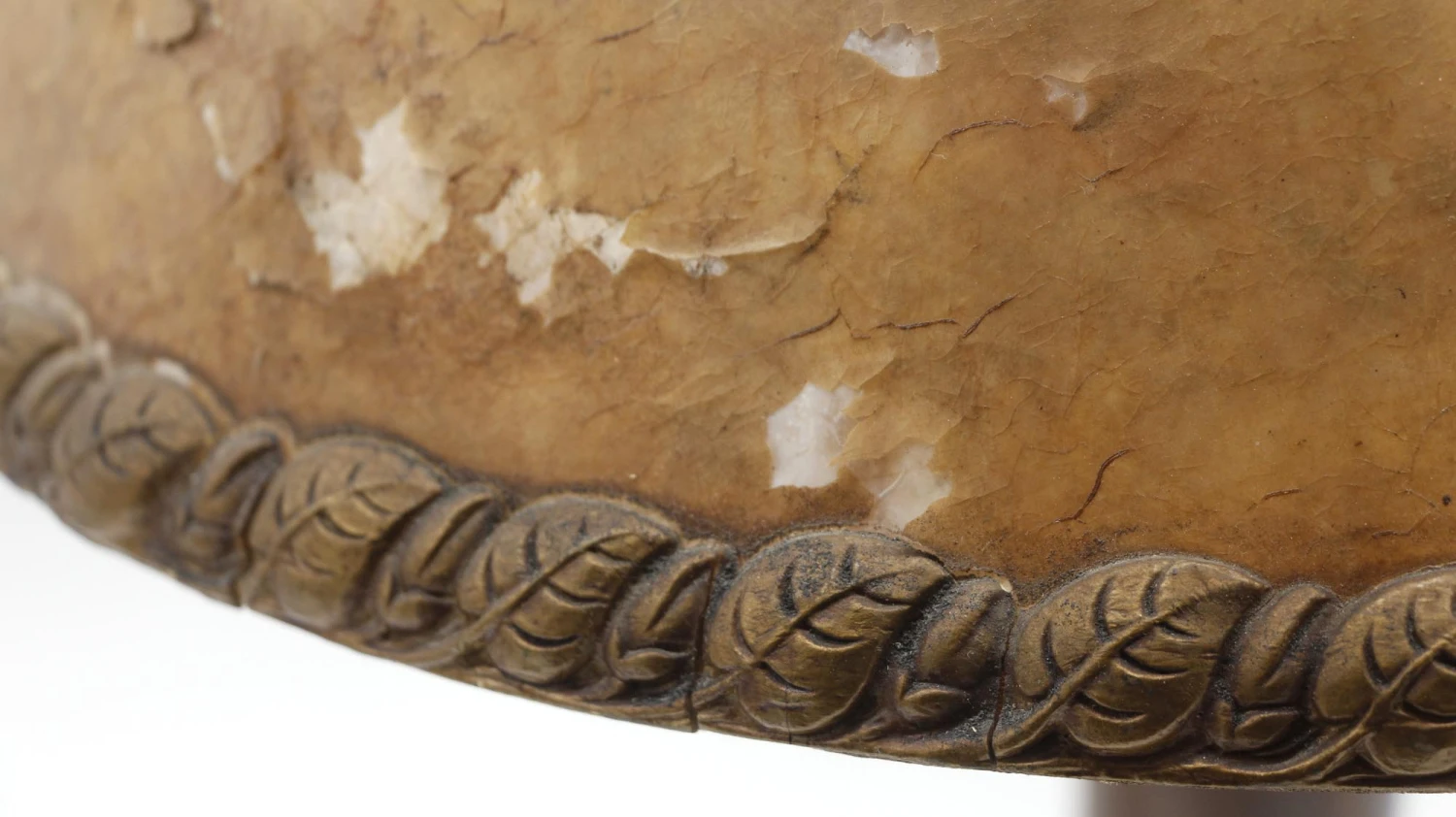 Antique Brass Gothic Lamp With Foliate Detail Shade 6 Antique Brass Gothic Lamp With Foliate Detail Shade - Image 4