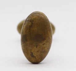 Art Nouveau Brass Oval Knob Deep Neck Swirled Plates Door Set 21 Art Nouveau Brass Oval Knob Deep Neck Swirled Plates Door Set -OGT Sale Store q285305 09