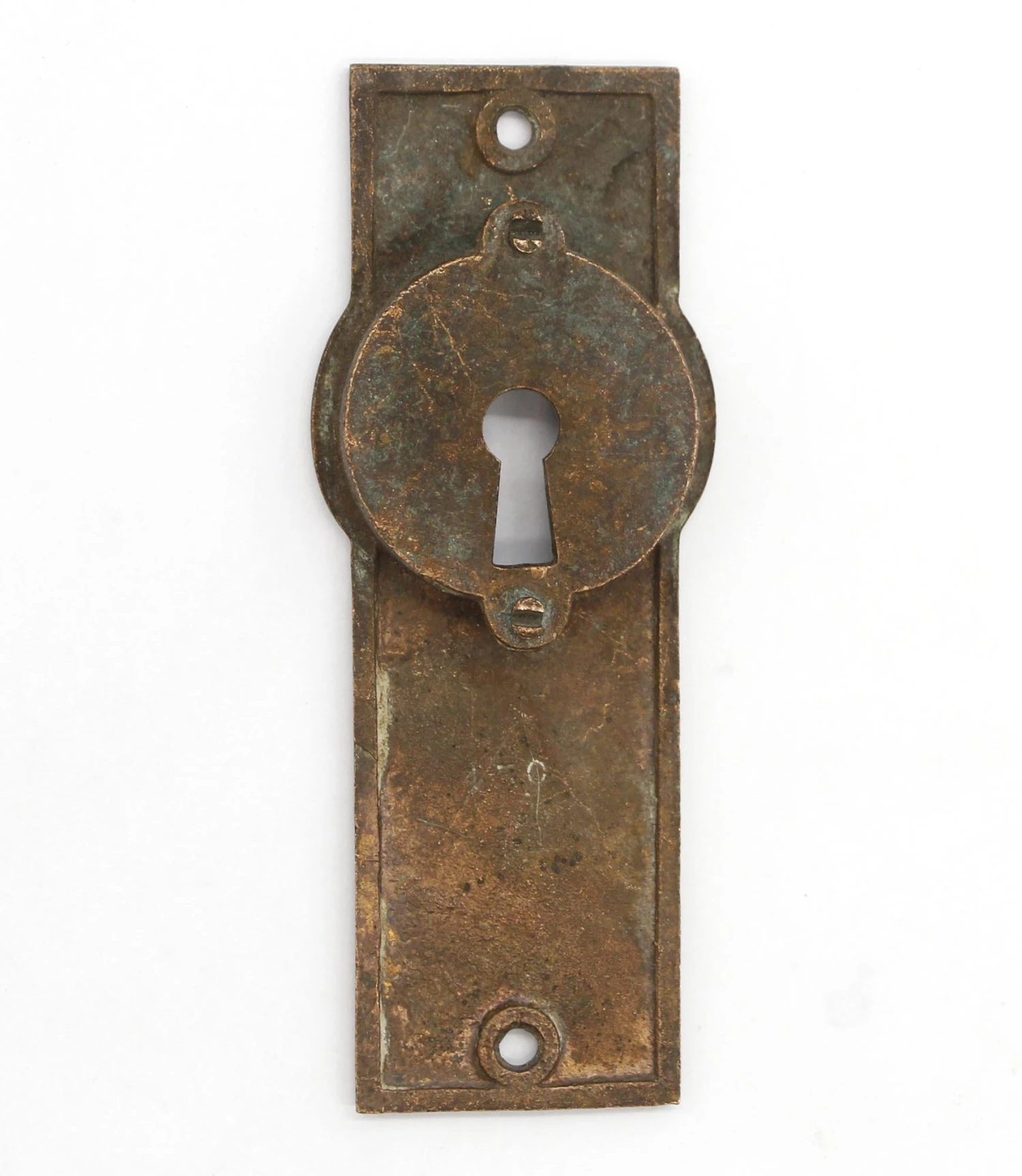 Antique Classic 5.25 In. Brass Keyhole Pocket Door Plate 6 Antique Classic 5.25 In. Brass Keyhole Pocket Door Plate - Image 4