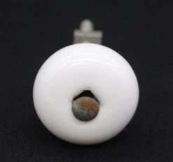 Pair Of Vintage 1.25 In. Round White Ceramic Cabinet Knobs 11 Pair Of Vintage 1.25 In. Round White Ceramic Cabinet Knobs -OGT Sale Store q285315 04